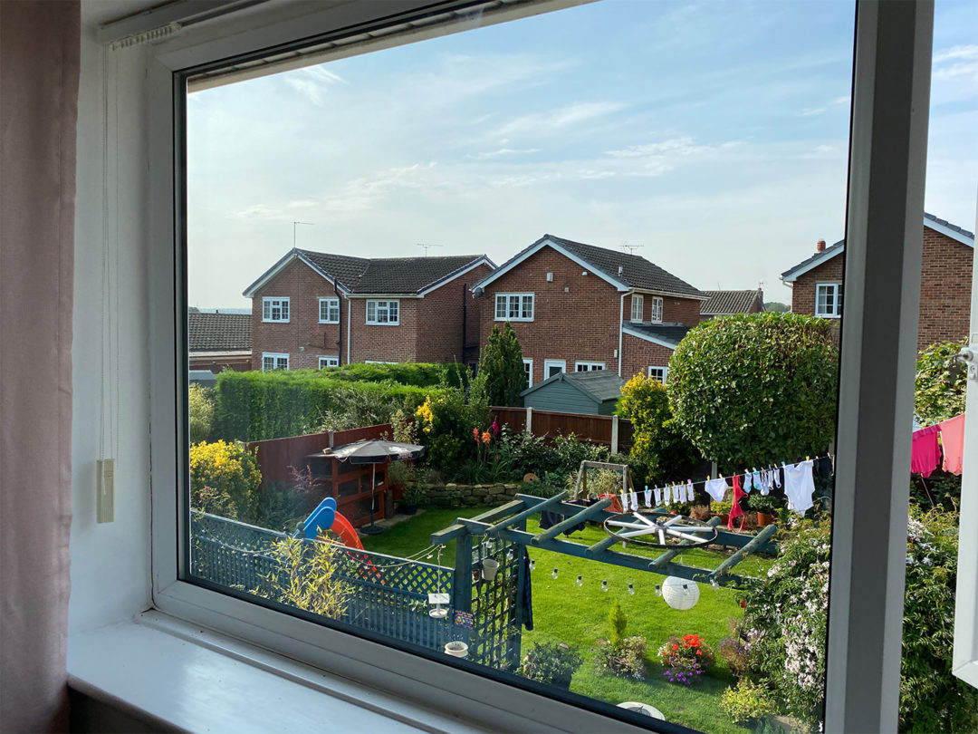 A clear view through a newly fitted double glazed sealed unit